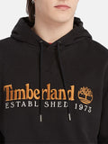 Timberland Felpa Cappuccio Timberland Brush Back da Uomo - Nero