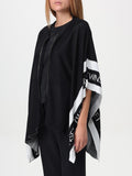 Twin Set Poncho Con Zip Oval T Donna 242TA4163 - Nero