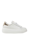 Twin Set Sneakers Flatform Donna 242TCP010 Bic.ottico/oro - Bianco