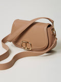 Twin Set Borsa a Tracolla Grande Donna 242TD8291 Chocolate Malt - Beige