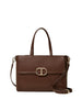 twin set borsa a mano donna 242td8293 coffee chocolate marrone 6307192