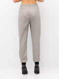 Twin Set Pantalone Jogger Donna 242TF2011 Micro Piede De Poule Nero/neve - Grigio