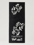 Twin Set Sciarpa Jacquard Fiori Donna 242TO5100 - Nero