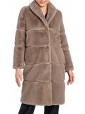 Twin Set Cappotto Pelliccia Donna 242TT2020 Dark Taupe - Beige