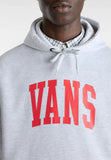 Vans Felpa Cappuccio Arched Uomo VN000HNW Light Grey Heather - Grigio