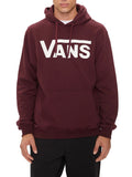 Vans Maxi Felpa Cappuccio Classic Uomo VN000HNX Port Royale/white - Bordeaux