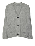 Vero Moda Cardigan Donna 10314961 Medium Grey Melange - Grigio