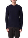 Woolrich Maglione Lambswool Crewneck Uomo CFWOKN0278MRUF0469 - Blu