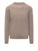 woolrich maglione lambswool crewneck uomo cfwokn0278mruf0469 mocha meringue beige 8164398