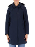 Woolrich Trench Firth Down Hooded Donna CFWWOU0890FRUT3496 - Blu