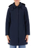 woolrich trench firth down hooded donna cfwwou0890frut3496 blu 7441005