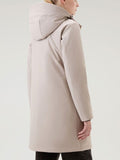 Woolrich Trench Firth Down Hooded Donna CFWWOU0890FRUT3496 Light Taupe - Beige