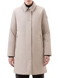 Woolrich Trench Firth Down Hooded Donna CFWWOU0890FRUT3496 Light Taupe - Beige