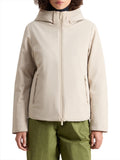 Woolrich Parka Firth Down Short Donna CFWWOU1016FRUT3496 Oxford Tan - Beige