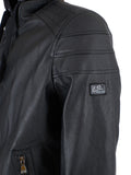 Yes Zee Giubbino di Pelle Uomo J827G100 - Nero