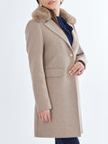 Yes Zee Cappotto Donna O022KKPS Tortora - Marrone