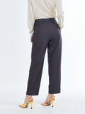 Yes Zee Pantalone Chino Donna P350K800 Antracite - Grigio