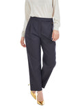 Yes Zee Pantalone Chino Donna P350K800 Antracite - Grigio