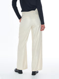 Yes Zee Pantalone Palazzo Donna P357CT00 Tofu - Bianco