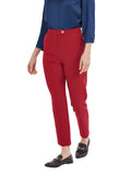 Yes Zee Pantalone Chino Donna P384C100 - Rosso