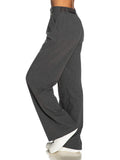 Yes Zee Pantalone Palazzo Donna P385K900 Antracite - Grigio