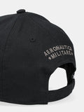 Aeronautica Militare Berretto con Visiera Uomo HA1100CT2848 Jet Black - Nero