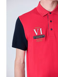 Aeronautica Militare Polo Uomo PO1856P191 Tango Red + Blu Navy - Rosso