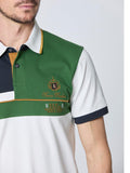 Aeronautica Militare Polo Uomo PO1867P173 Off White/ Forest Green/ Blu N - Bianco