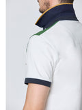 Aeronautica Militare Polo Uomo PO1867P173 Off White/ Forest Green/ Blu N - Bianco