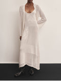 Akep Vestito Longuette Donna VSKD09087 Crema - Avorio