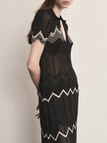 Akep Vestito Longuette Donna VSKD09107 - Nero