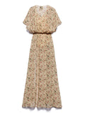 Aniye By Vestito Longuette Marlene Donna 185825 Cream Garden - Floreale