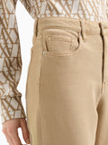 Armani Exchange Jeans Wide Donna XW000100AF12858 Wood Grain - Beige