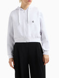 Armani Exchange Felpa Zip Donna XW000822AF10818 - Bianco