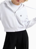 Armani Exchange Felpa Zip Donna XW000822AF10818 - Bianco