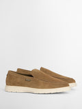 Mocassini Uomo MFO0797 Taupe Suede - Marrone Barbour