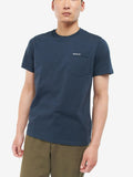 Barbour T-shirt Langdon Pocket Uomo MTS1114 Navy - Blu