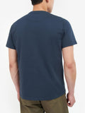 Barbour T-shirt Langdon Pocket Uomo MTS1114 Navy - Blu