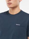 Barbour T-shirt Langdon Pocket Uomo MTS1114 Navy - Blu