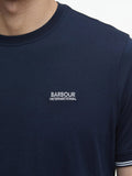 Barbour T-shirt Philip Tipped Cuff Uomo MTS1296 Navy - Blu