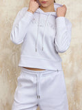 Blauer Felpa Cappuccio Fayette Donna 25SBLDF08078-007092 - Bianco