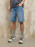 Blauer Bermuda Jeans Union Uomo 25SBLUP03534-006873 Blu Chiaro+sabbiatura+usura - Denim