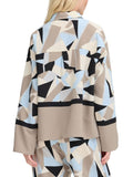 b.young Blusa Byfavia Donna 20816232 Humus Blocks - Multicolore