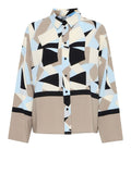b.young Blusa Byfavia Donna 20816232 Humus Blocks - Multicolore