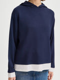 b.young Felpa Cappuccio Donna 20816324 Navy Blazer - Blu