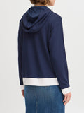 b.young Felpa Cappuccio Donna 20816324 Navy Blazer - Blu