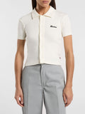 Dickies Polo Tallasse Donna DK0A4Z8H Egret - Bianco