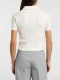 Dickies Polo Tallasse Donna DK0A4Z8H Egret - Bianco