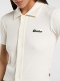Dickies Polo Tallasse Donna DK0A4Z8H Egret - Bianco