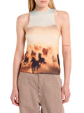 Dickies Top Running Donna DK0A4Z8L Oak Buff - Multicolore